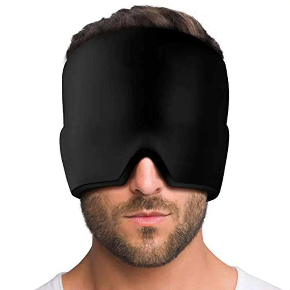 Migraine Relief Cap, Upgraded Head Wrap Ice Mask